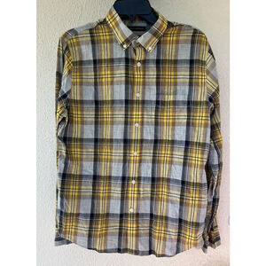 Men's Banana Republic Untucked Ultra Soft Plaid Flannel Shirt Size Medium NWT